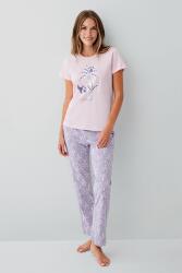 Anne Kız Pijama (Ayrı Ayrı Satılır) Takımı %100 Pamuk –  Tropikal Desenli Kısa Kollu Kombin - 7