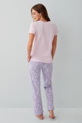 Anne Kız Pijama (Ayrı Ayrı Satılır) Takımı %100 Pamuk –  Tropikal Desenli Kısa Kollu Kombin - 8