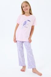 Anne Kız Pijama (Ayrı Ayrı Satılır) Takımı %100 Pamuk –  Tropikal Desenli Kısa Kollu Kombin - 3