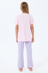 Anne Kız Pijama (Ayrı Ayrı Satılır) Takımı %100 Pamuk –  Tropikal Desenli Kısa Kollu Kombin - 4