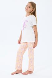 Anne Kız Pijama (Ayrı Ayrı Satılır) Takımı %100 Pamuk –  Tropikal Desenli Kısa Kollu Kombin - 11