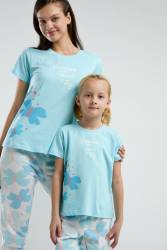 Anne Kız Pijama Kombin, Anne ve çocuk pijamalar ayrı ayrı fiyatlandırılır - Thumbnail