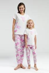 Anne Kız Pijama Kombin, Anne ve çocuk pijamalar ayrı ayrı fiyatlandırılır - Thumbnail