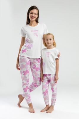 Anne Kız Pijama Kombin, Anne ve çocuk pijamalar ayrı ayrı fiyatlandırılır - 13