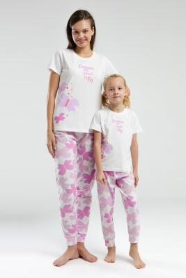 Anne Kız Pijama Kombin, Anne ve çocuk pijamalar ayrı ayrı fiyatlandırılır - 14