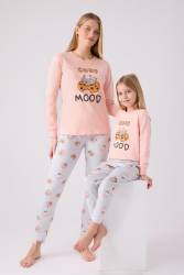 Anne Kız Pijama Kombini, Anne ve Çocuk Pijamalar Ayrı Ayrı Fiyatlandırılır - Thumbnail