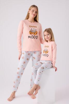 Anne Kız Pijama Kombini, Anne ve Çocuk Pijamalar Ayrı Ayrı Fiyatlandırılır - 1