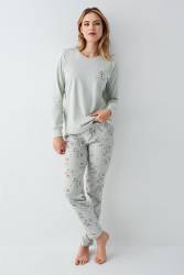 Anne Kız Pijama Kombini, Anne ve Çocuk Pijamalar Ayrı Ayrı Fiyatlandırılır - Thumbnail