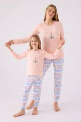 Anne Kız Pijama Takım, (ayrı ayrı fiyatlandırılır) İçi Şargonlu Termal Pijama Takım - Thumbnail