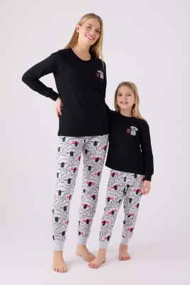 ANNE KIZ PİJAMA TAKIMI ,SÜPREM DOKUMA (Ayrı Ayrı Fiyatlandırılır) - 1