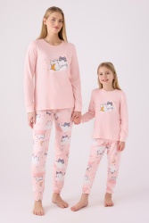 ANNE-KIZ PİJAMA TAKIMI ,SÜPREM DOKUMA (Ayrı Ayrı Fiyatlandırılır) - 1