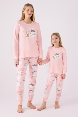 ANNE-KIZ PİJAMA TAKIMI ,SÜPREM DOKUMA (Ayrı Ayrı Fiyatlandırılır) - 1