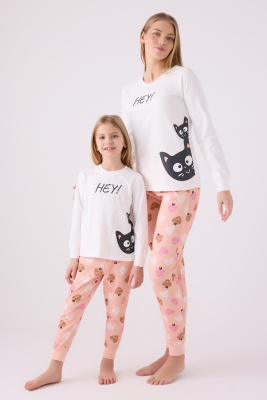 ANNE KIZ PİJAMA TAKIMI ,SÜPREM DOKUMA (Ayrı Ayrı Fiyatlandırılır) - 1