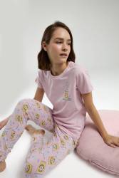 Anne Kız Yazlık Pijama Kombin, Anne ve çocuk pijamalar ayrı ayrı fiyatlandırılır - Thumbnail
