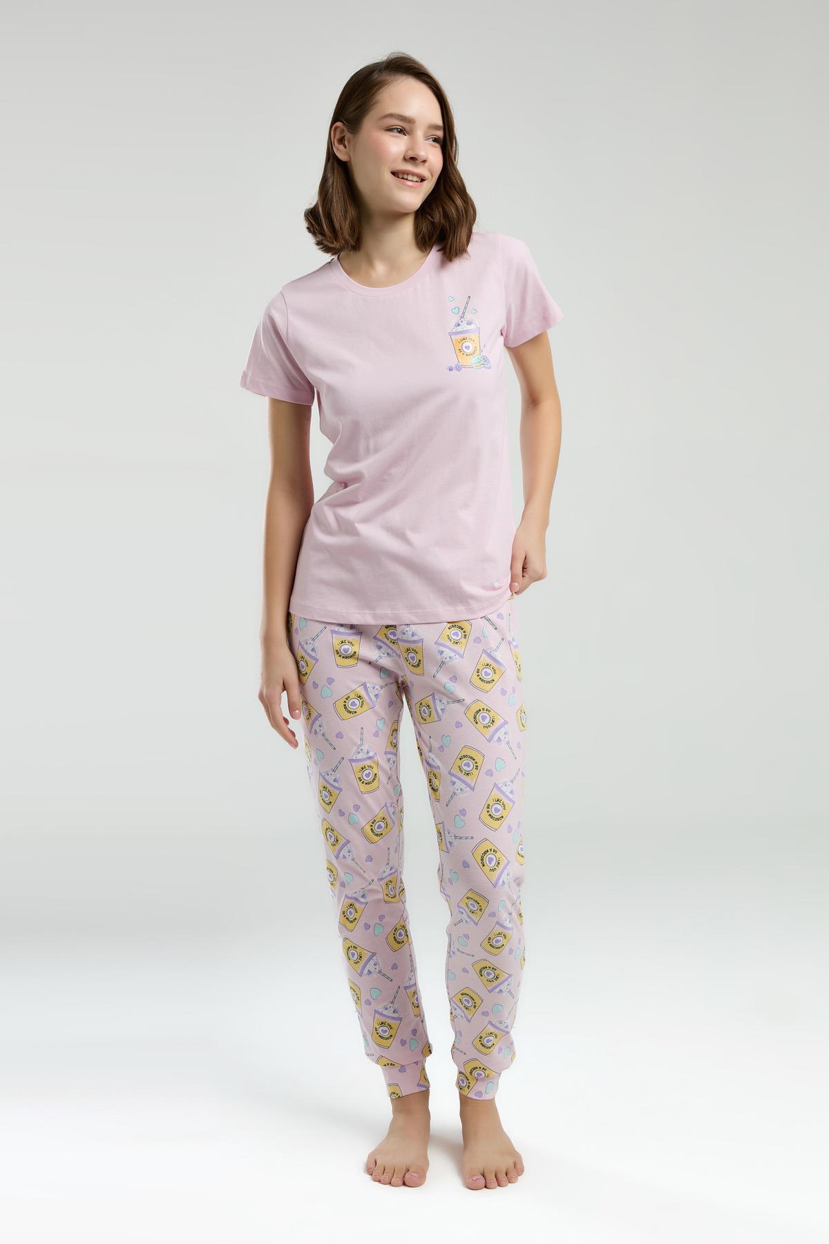 Anne Kız Yazlık Pijama Kombin, Anne ve çocuk pijamalar ayrı ayrı fiyatlandırılır