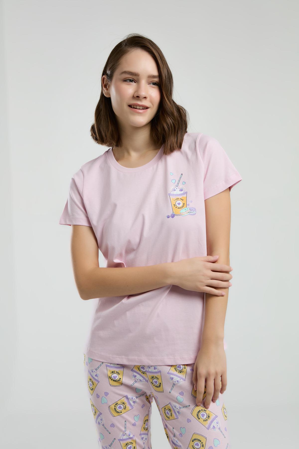 Anne Kız Yazlık Pijama Kombin, Anne ve çocuk pijamalar ayrı ayrı fiyatlandırılır