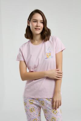 Anne Kız Yazlık Pijama Kombin, Anne ve çocuk pijamalar ayrı ayrı fiyatlandırılır - 10