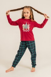 Anne Kız Yılbaşı Pijama Takım, Yetişkin ve Çocuk Pijamaları Ayrı Fiyatlardadır - 6