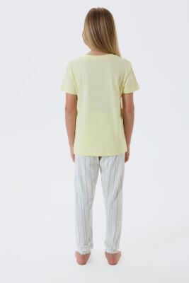 Anne ve Çocuk Pijamaları Ayrı Ayrı Satılır, %100 Pamuk Anne Kız Pijama Takımı Kombini  - 6