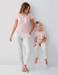 Anne ve Çocuk Pijamaları Ayrı Ayrı Satılır, %100 Pamuk Anne Kız Pijama Takımı Kombini  - 9