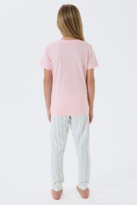 Anne ve Çocuk Pijamaları Ayrı Ayrı Satılır, %100 Pamuk Anne Kız Pijama Takımı Kombini  - 13