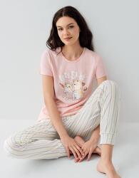 Anne ve Çocuk Pijamaları Ayrı Ayrı Satılır, %100 Pamuk Anne Kız Pijama Takımı Kombini  - 14