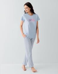 Anne ve Çocuk Pijamaları Ayrı Ayrı Satılır, %100 Pamuk, Kırmızı Kalpli Desen, Anne Kız Pijama Takımı Kombini - 3