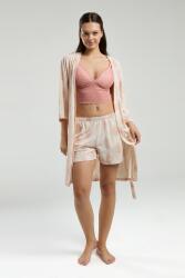 Arnetta 3'lü Ev Giyim, Sabahlık, Dantelli Bralet, Şort Set - 6