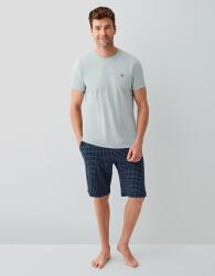 Erkek %100 Pamuk Şort Takımı – Kısa Kollu T-Shirt & Desenli Şort | Dış Giyime Uygun (1)