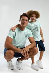 Arnetta %100 Pamuk Baba Oğul Şortlu Takım, Baba ve çocuk pijama ayrı ayrı fiyatlandırılır - Thumbnail