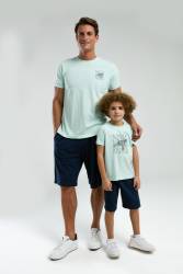 Arnetta %100 Pamuk Baba Oğul Şortlu Takım, Baba ve çocuk pijama ayrı ayrı fiyatlandırılır - Thumbnail