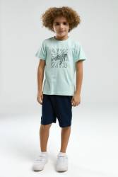 Arnetta %100 Pamuk Baba Oğul Şortlu Takım, Baba ve çocuk pijama ayrı ayrı fiyatlandırılır - Thumbnail