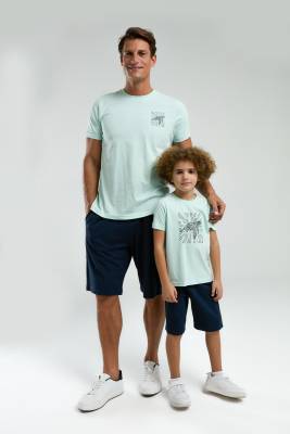 Arnetta %100 Pamuk Baba Oğul Şortlu Takım, Baba ve çocuk pijama ayrı ayrı fiyatlandırılır - 3