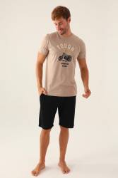 Arnetta Baba Oğul T-shirt ve Bermuda Şort Takım, %100 Pamuk, (ayrı ayrı fiyatlandırılır) - Thumbnail