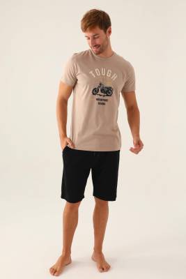 Arnetta - Arnetta Baba Oğul T-shirt ve Bermuda Şort Takım, %100 Pamuk, (ayrı ayrı fiyatlandırılır) (1)