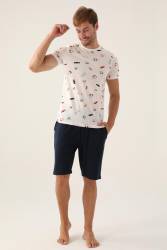 Arnetta Baba Oğul T-shirt ve Bermuda Şort Takım, %100 Pamuk, (ayrı ayrı fiyatlandırılır) - Thumbnail