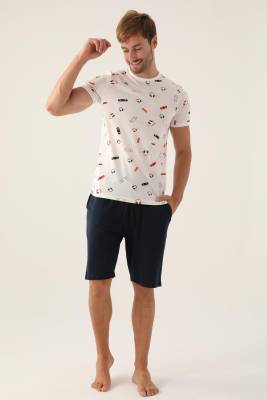 Arnetta - Arnetta Baba Oğul T-shirt ve Bermuda Şort Takım, %100 Pamuk, (ayrı ayrı fiyatlandırılır) (1)