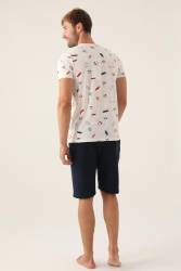 Arnetta Baba Oğul T-shirt ve Bermuda Şort Takım, %100 Pamuk, (ayrı ayrı fiyatlandırılır) - Thumbnail