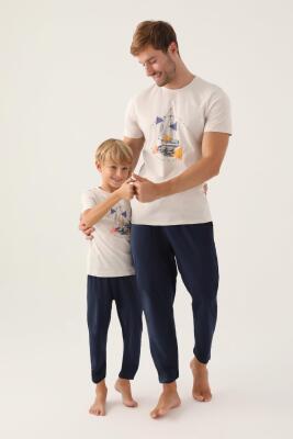 Arnetta Baba Oğul Yazlık Pijama Takımı, %100 Pamuk (ayrı ayrı fiyatlandırılır) - 1