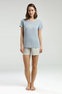 Arnetta Bisiklet Yaka Kısakol T-shirt ve Cepli Kısa Şort Takım - 3