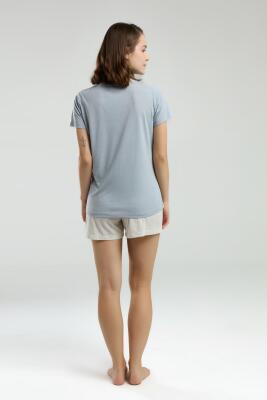 Arnetta Bisiklet Yaka Kısakol T-shirt ve Cepli Kısa Şort Takım - 5