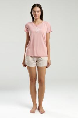 Arnetta Bisiklet Yaka Kısakol T-shirt ve Cepli Kısa Şort Takım - 8