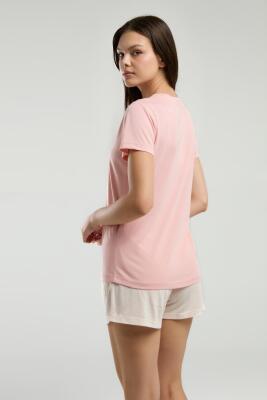 Arnetta Bisiklet Yaka Kısakol T-shirt ve Cepli Kısa Şort Takım - 10