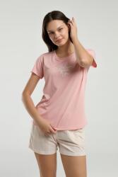Arnetta Bisiklet Yaka Kısakol T-shirt ve Cepli Kısa Şort Takım PEMBE