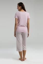 Arnetta Büyük Beden Kadın Kapri Takım - Thumbnail