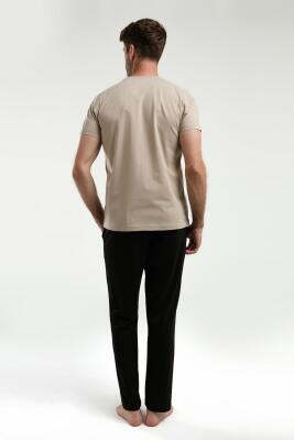 Arnetta Erkek %100 Pamuklu Yazlık Pijama Takım, Kısakollu, Cepli - 6