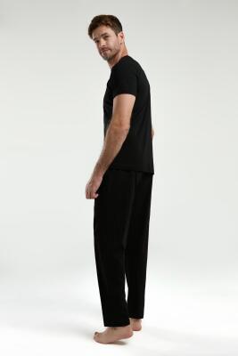 Arnetta Erkek %100 Pamuklu Yazlık Pijama Takım, Kısakollu, Cepli - 12