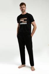 Arnetta Erkek Büyük Beden Cepli Yazlık Pijama Takım - Thumbnail