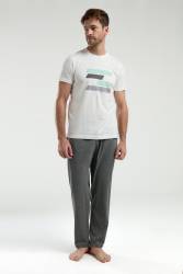 Arnetta Erkek Büyük Beden Cepli Yazlık Pijama Takım - Thumbnail