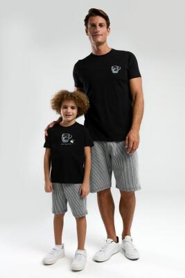 Arnetta Fincan Resimli Baba Oğul Takım, Baba ve çocuk pijamalar ayrı ayrı fiyatlandırılır - 2